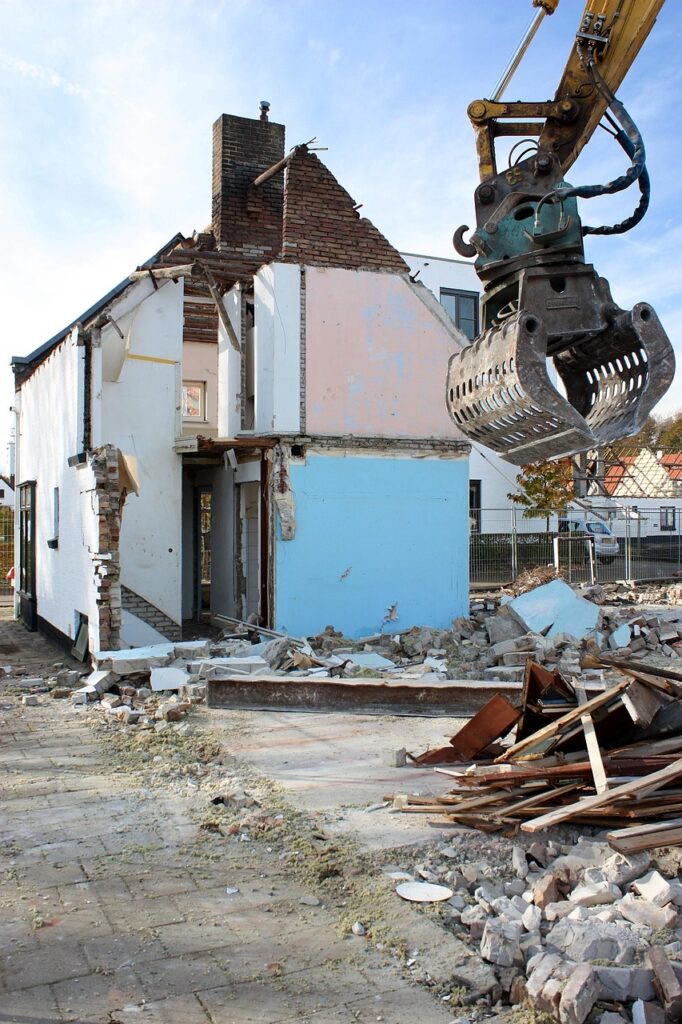 démolition de la maison des voisins à Liège